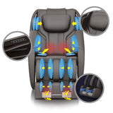 Brown Massage Chair Recliner with Zero Gravity, Full Body Airbag Massage with Bluetooth Speaker