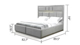 King Modern Style 5 Pc Bedroom Set Made with Wood