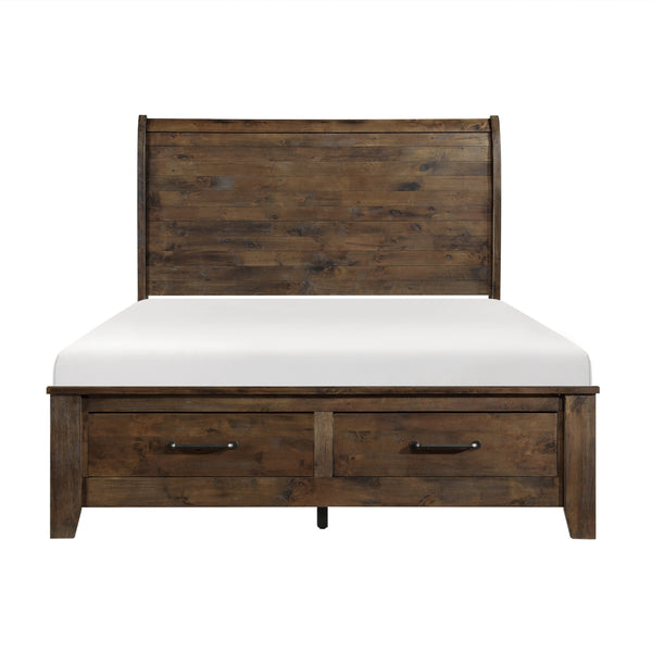 Queen Bed Classic wood finish