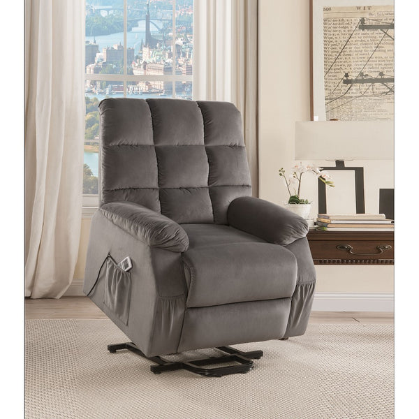 Gray Recliner lift chair w/Power Lift & Massage