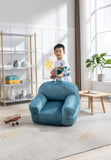 Kid's Bean Bag Chair Velvet Fabric Memory Sponge Stuffed