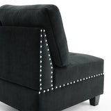 Black L shape Modular Sectional Sofa
