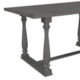 Grey 6-Piece Dining Table and Chair Set