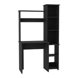 2 Piece Office Set, Bookcase + Desk, Black