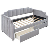 Twin Size Upholstered daybed with Drawers