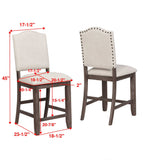 Traditional Vintage Style Regent 6Pc Counter Height Dining Set