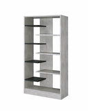 Bookshelf storage in Faux Concrete & Black