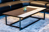 Grey Modern Ceramic & Grey Walnut Coffee Table
