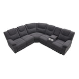 Home Theater Seating Modern Manual Recliner Sofa Chairs with Storage Box