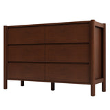 Queen 4 Piece Bedroom Set Mid Century Modern  Platform Bed with Two Nightstands and Dresser