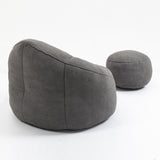 Bean Bag Sofa Chair With Footrest