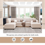 Modern Large  U-Shape Sectional Sofa