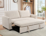 Sleeper Sofa Bed, Modern Fabric Loveseat Futon Sofa Couch w/Pullout Bed