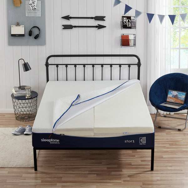 Twin Sleeptone 10.5'' (adjust each side firmness) Foam Mattress