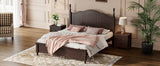 Queen 3-Piece Bedroom Set Wood Platform Bed