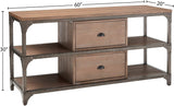TV Stand in Weathered Oak