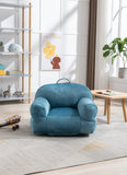 Kid's Bean Bag Chair Velvet Fabric Memory Sponge Stuffed