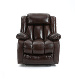 Anitque Brown Leather lift chair Dual Motor  with 8-Point Vibration Massage and Lumbar Heating