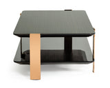 Modrest Modern Ebony & Rosegold Coffee Table