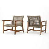 HAMPTON WOOD + WICKER CLUB CHAIR