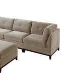 Camel Sectional 7pc Couch Set