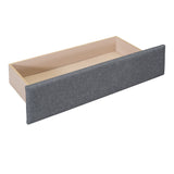 Twin Size Upholstered Platform Bed with 2 Drawers