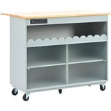 Kitchen Island with Drop Leaf