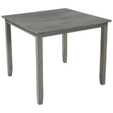 5 Piece Dining Table Set Industrial Wooden Kitchen Table and 4 Chairs
