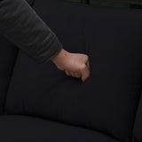 Black  Sectional Sofa Couch