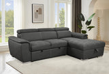 Sectional Sofa with Storage Chaise Bed