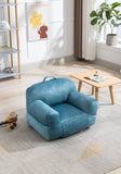 Kid's Bean Bag Chair Velvet Fabric Memory Sponge Stuffed