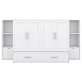 Full Size Murphy Bed with Shelves