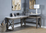 Grey Writing Desk w/Lift Top in Marble Top