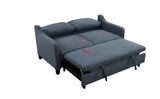 Queen Sleeper Sofa Bed, Modern Fabric Loveseat Futon Sofa Couch w/Pullout Bed,