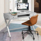 Lift Desk with 2 Drawer Storage, Computer Desk with Lift Table Top