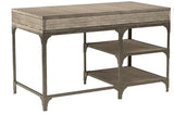 Desk in Weathered Oak & Antique Silver