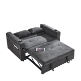 Pull-Out Sleeper Sofa Bed Double Seat Recliner Sofa Bed