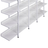 5 Tier Bookcase Home Office Open Bookshelf, Vintage Industrial Style