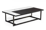 Grey Modern Ceramic & Grey Walnut Coffee Table