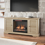 TV Stand Electric Fireplace for TVs up to 80 inches, Minimal Assembly