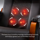 Comfortable Massaging Rocking Chair Brown