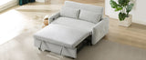 Pull-out Sofa Bed Convertible Couch 2 Seat Loveseat Sofa Modern Sleeper Sofa with USB Ports