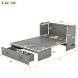 Full Size Murphy Bed with USB Ports
