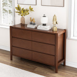 Queen 4 Piece Bedroom Set Mid Century Modern  Platform Bed with Two Nightstands and Dresser