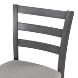 5-Piece Wooden Counter Height Dining Set with Padded Chairs