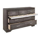 Embossed Silver grey Glitter Dresser