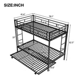 Twin over Twin Bunk Bed with Trundle