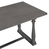 Grey 6-Piece Dining Table and Chair Set
