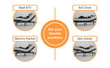 King Size Quick Assembly Adjustable Bed Frame with Voice Activated Controls