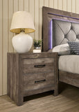 Nightstand Natural Tone Faux Wood Veneer